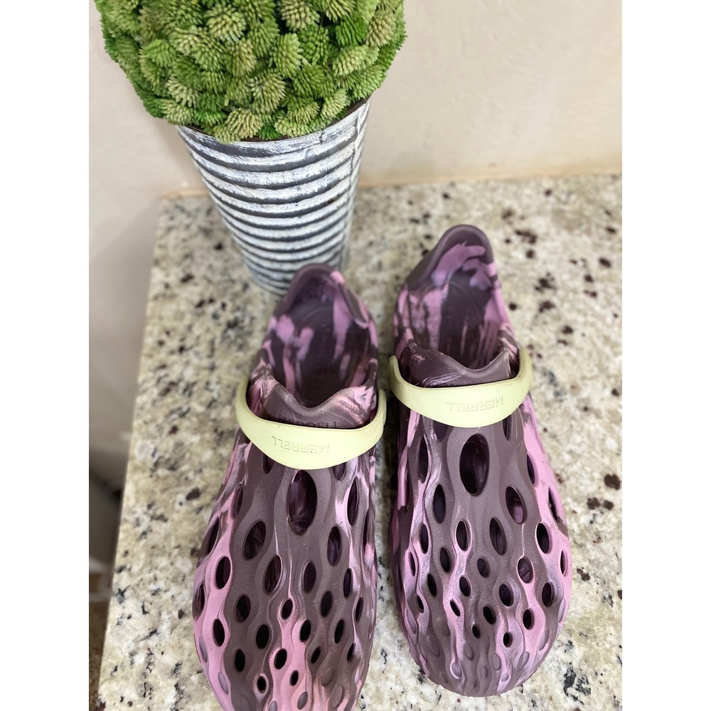 Merrell Hydro Moc Womens Purple Pink Marbled Water Shoes Slip On Clogs Size 11 - Picture 4 of 6